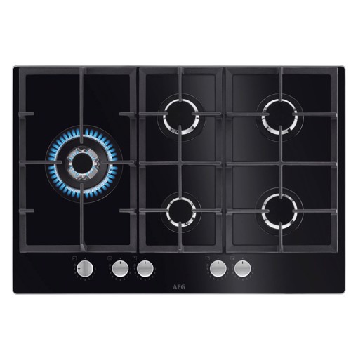 AEG Piano Gas Comandi Frontali 75 Cm HKB75820NB