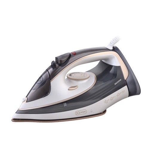 XD Enjoy XDBIN9555 ferro da stiro Ferro da stiro a secco e a vapore Piastra in Ceramica 2600 W Grigio, Bianco