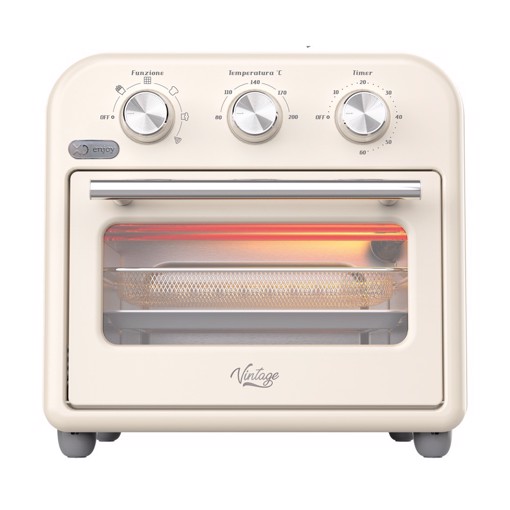 XD Vintage XDBOW1020VTG friggitrice Singolo 12 L Indipendente 1500 W Friggitrice ad aria calda Crema