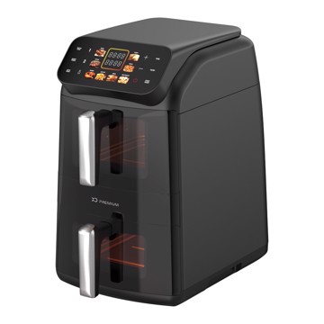 Friggitrice ad aria dual zone 1700w 5,5+5,5lt digital timer