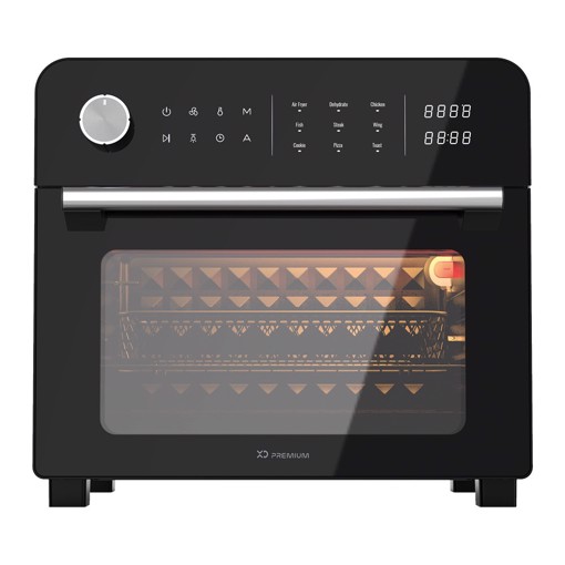 XD Premium XDBOW9044BLK friggitrice Singolo 23 L Indipendente 1700 W Friggitrice ad aria calda Nero, Cromo