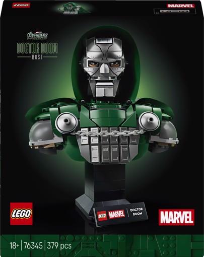LEGO | Marvel 76345 Busto del Dottor Destino, Kit di Modellismo per Adulti da Esposizione con Minifigure, Regalo Fan del Film
