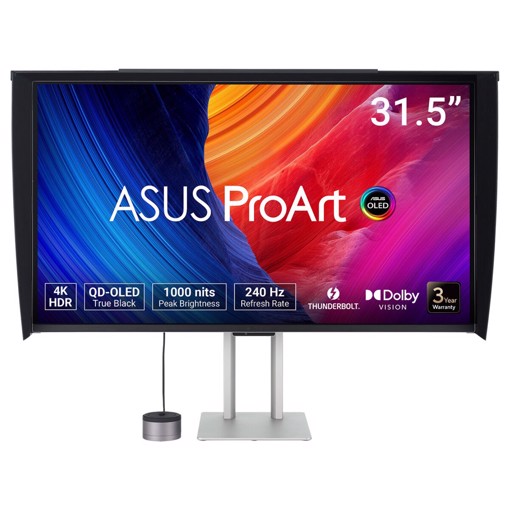 ASUS ProArt OLED PA32UCDMR-K Monitor PC 80 cm (31.5") 3840 x 2160 Pixel 4K Ultra HD QD-OLED Nero, Argento
