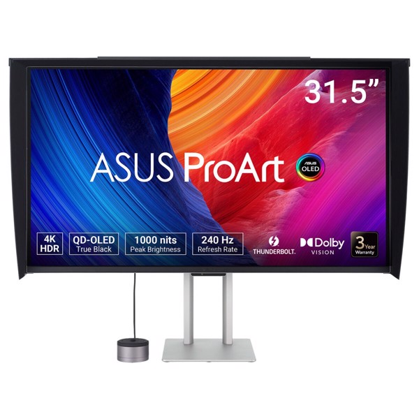 ASUS ProArt OLED PA32UCDMR-K Monitor PC 80 cm (31.5") 3840 x 2160 Pixel 4K Ultra HD QD-OLED Nero, Argento - Immagine 3