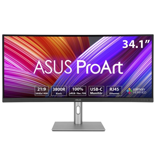ASUS ProArt PA34VCNV Monitor PC 86,6 cm (34.1") 3440 x 1440 Pixel UltraWide Quad HD LCD Nero