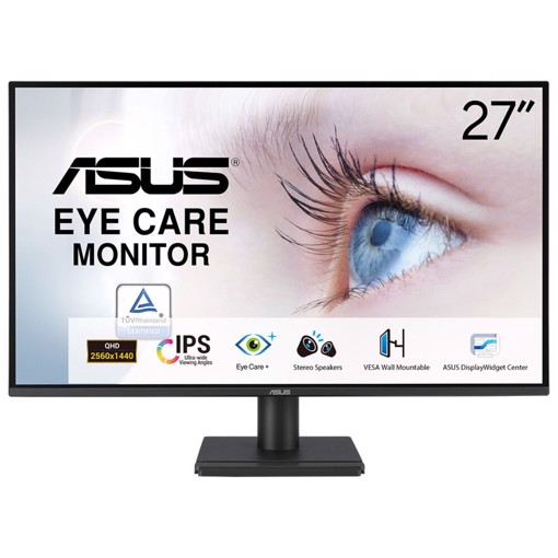 ASUS VA27AQ Monitor PC 68,6 cm (27") 2560 x 1440 Pixel Quad HD LCD Nero