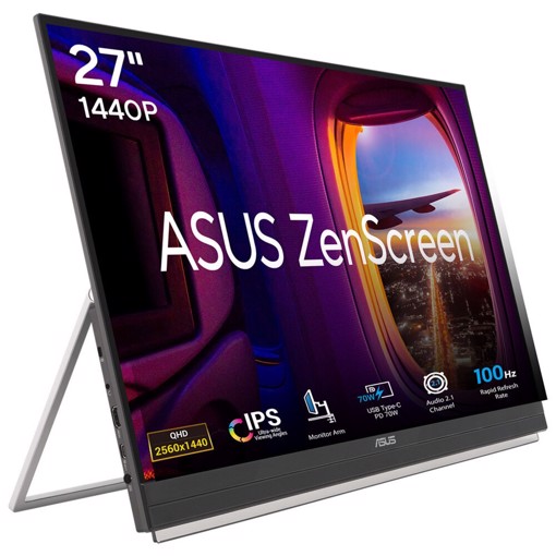 ASUS ZenScreen MB27ACF Monitor PC 68,6 cm (27") 2560 x 1440 Pixel Quad HD LCD Nero