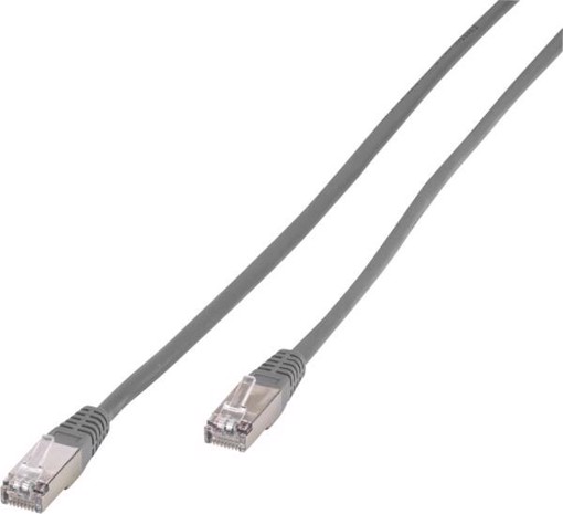 Vivanco VVITLAN5E10GY cavo di rete Grigio scuro 1 m Cat5e Rotondo