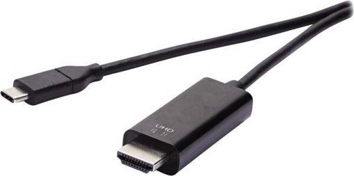 Vivanco VVITTYCHDMI4K15MMK cavo e adattatore video 1,5 m USB tipo-C HDMI Nero