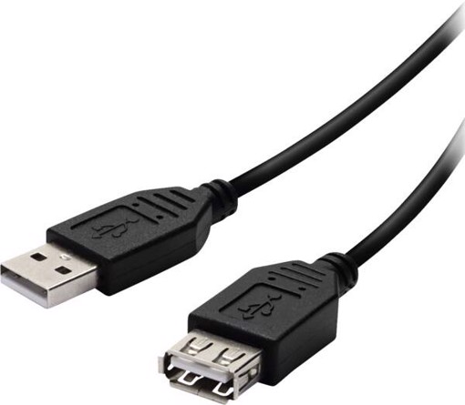 Vivanco VVITUSB18MFK cavo USB USB 2.0 1,8 m USB A Nero