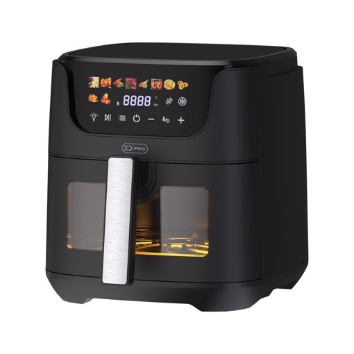 XD Enjoy XDJW650WD friggitrice Singolo 6,5 L Indipendente 1550 W Friggitrice ad aria calda Nero, Argento