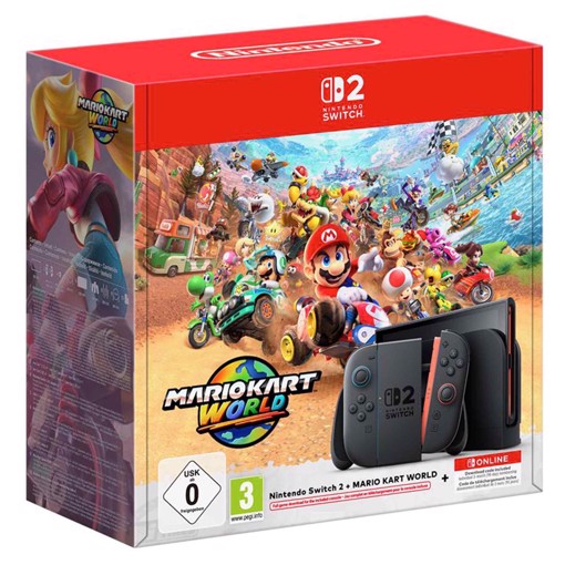 Nintendo Switch 2 & Mario Kart World console da gioco portatile 20,1 cm (7.9") 256 GB Touch screen Wi-Fi Nero