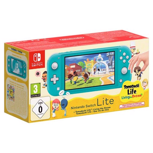 Nintendo Switch Lite + Tomodachi Life console da gioco portatile 14 cm (5.5") 32 GB Touch screen Wi-Fi Turchese