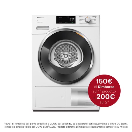 Miele TWH780WP EcoSpeed&9kg asciugatrice Libera installazione Caricamento frontale Bianco