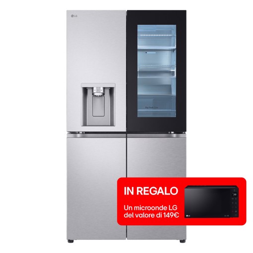 LG InstaView GMG960MBJE Frigorifero Multidoor , Classe E, 638L, Wi-Fi, UVnano, Acciaio