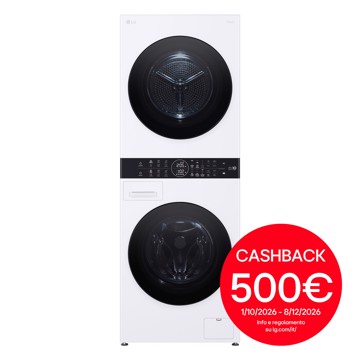 Washtower lavatrice+asciuga w xh1655 l60 p66 vapore wifi