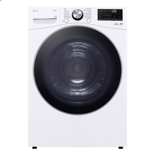 LG RH18U8AVCW Asciugatrice 18kg Pompa di calore DUAL Inverter Classe D, Motore Direct Drive, AI Dry, Wi-Fi, Bianca
