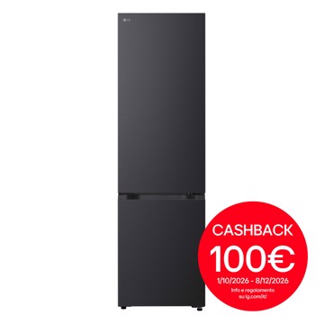Frigorifero combinato nero h203 l59,5 p67,4