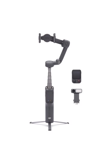 DJI Osmo Mobile 8P Advanced Tracking Combo Stabilizzatore per fotocamera per smartphone Nero