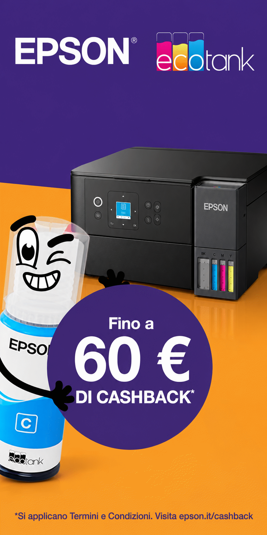 CASHBACK STAMPANTI ECOTANK 2026