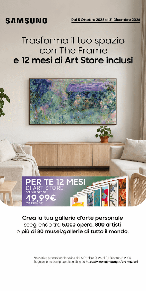 Trasforma il tuo spazio con The Frame e 12 mesi di Art Store inclusi