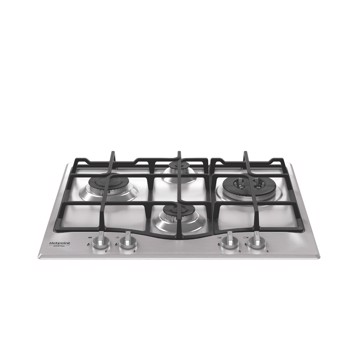 Piano cottura 60 cm inox griglie ghisa