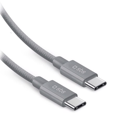 SBS LACABLEBRDTCC2M100G cavo USB USB 2.0 2 m USB C 0,48 Gbit/s 100 W Grigio