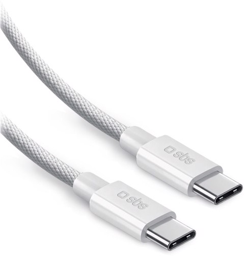 SBS LACABLEBRDTCC2M240W cavo USB USB 2.0 2 m USB C 0,48 Gbit/s 240 W Bianco