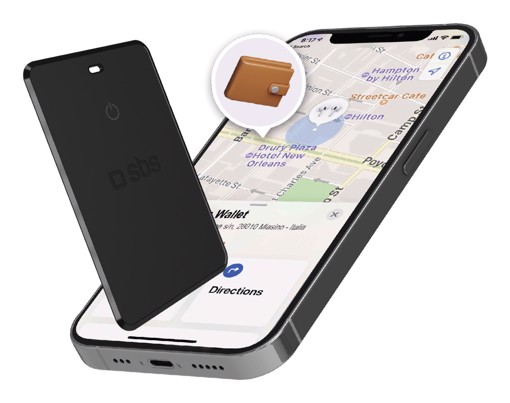 SBS TEFINDCARDAPGOK localizzatore e cercatore GPS Personale Smart card Finder Nero