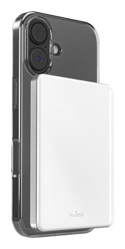 SBS Pure Power Mag Polimeri di litio (LiPo) 5000 mAh Carica wireless Bianco
