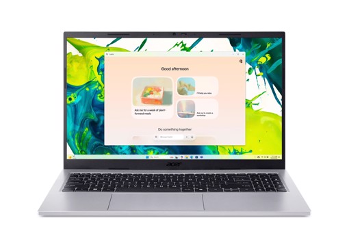 Acer Aspire Go 15 AG15-72P-54SJ Intel Core 5 120U Computer portatile 39,6 cm (15.6") Full HD 16 GB DDR4-SDRAM 512 GB SSD Wi-Fi 6 (802.11ax) Windows 11 Home Argento QWERTY Italiano